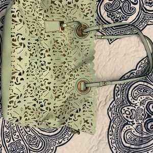 Aldo Mint Laser Cut Filigree bag NWOT